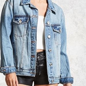 F21 Light Wash Jean Jacket